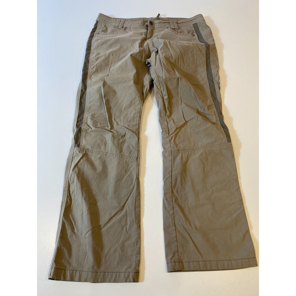 Kuhl Vintage Patina Dye Tan Lightweight Hiking Pants Women's Size 12 Regular